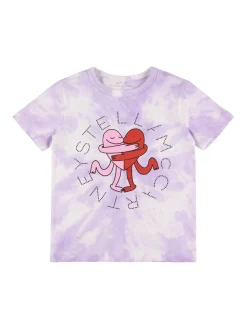 T-shirt in jersey di cotone stampato