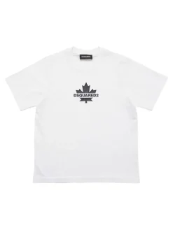 T-shirt in jersey di cotone stampato