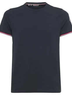 T-shirt in jersey di cotone stretch
