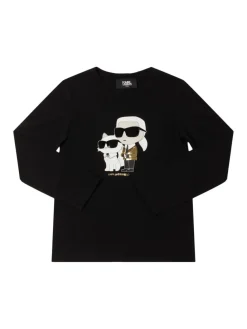 T-shirt in jersey di misto cotone con stampa