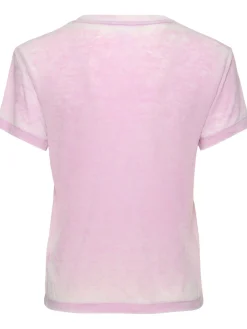 T-shirt in jersey di misto cotone con stampa