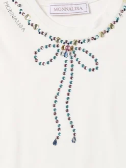 T-shirt in jersey di misto cotone con stampa