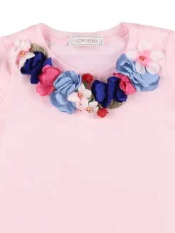 T-shirt in jersey stampata