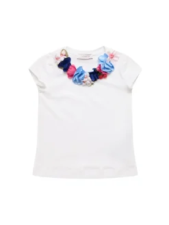 T-shirt in jersey stampata