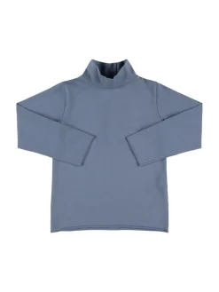 T-shirt in misto cotone a maniche lunghe