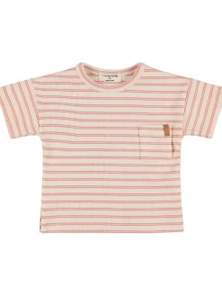 T-shirt in misto cotone a righe