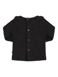 T-shirt maniche lunghe in jersey di misto cotone