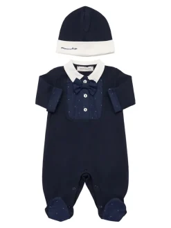 Tutina e cuffietta in cotone interlock