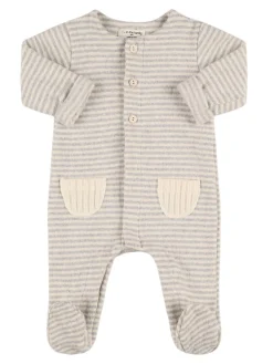 Tutina in misto cotone a righe
