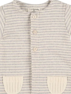 Tutina in misto cotone a righe