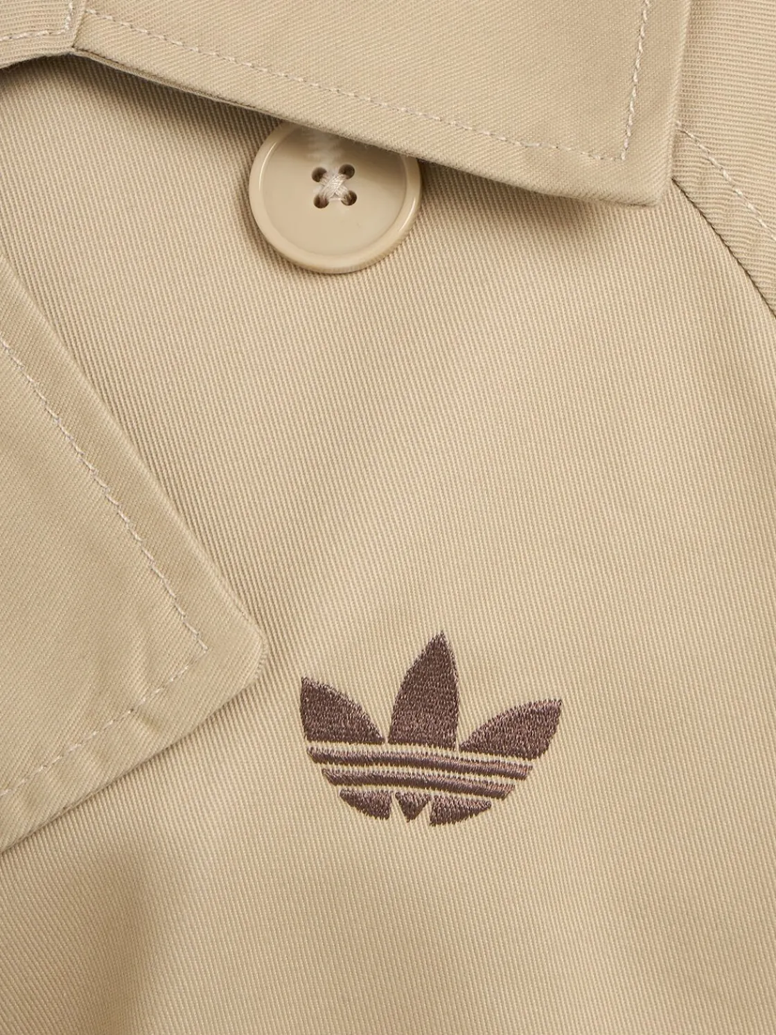 Twill trench coat