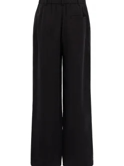 Two-tuck cupro wide pants