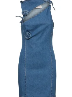 Vestito asimmetrico in denim