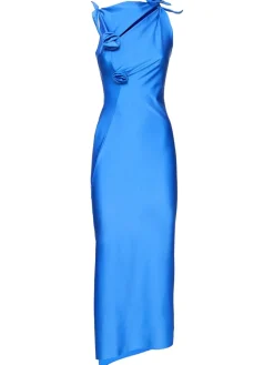 Vestito asimmetrico in jersey stretch