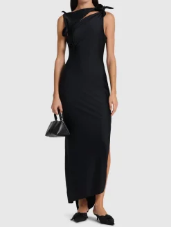 Vestito asimmetrico in jersey