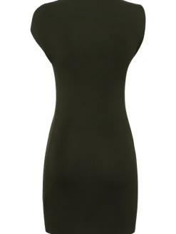 Vestito asimmetrico in maglia