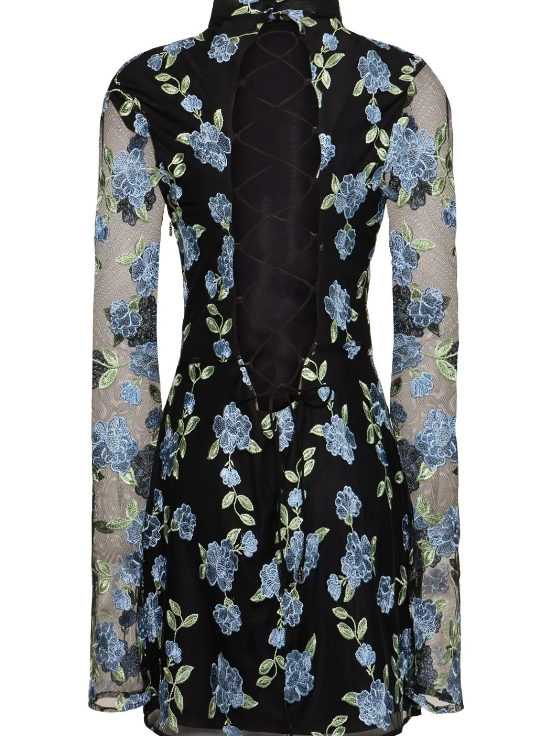 Vestito Gabriella in mesh con ricami