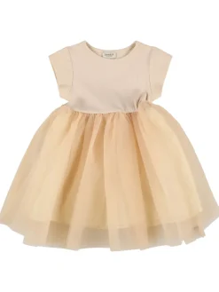 Vestito in cotone e tulle