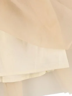 Vestito in cotone e tulle