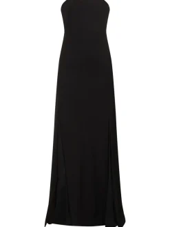 Vestito in crepe senza spallini Angelique