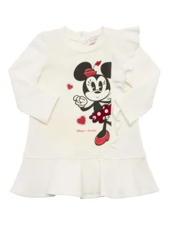 Vestito in felpa di misto cotone con stampa Minnie