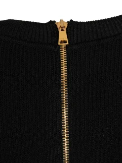 Vestito in jersey di viscosa / plissé