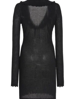 Vestito in lana con ricami