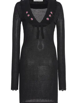 Vestito in lana con ricami