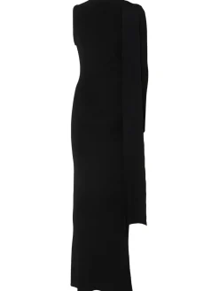 Vestito in maglia asimmetrico