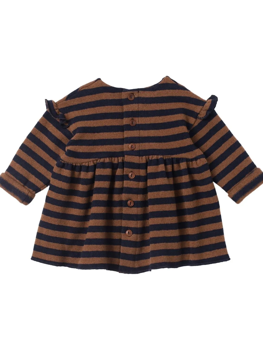Vestito in misto cotone a righe