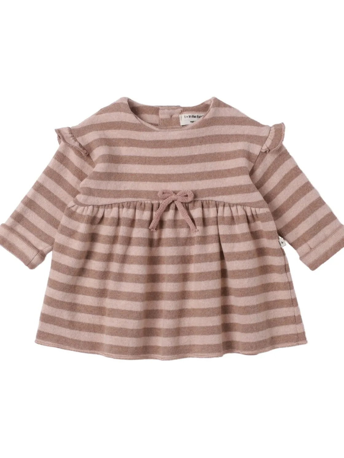 Vestito in misto cotone a righe