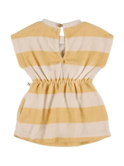 Vestito in misto cotone a righe