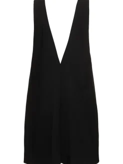 Vestito in misto lana / scollo a V