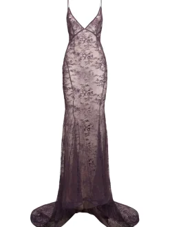 Vestito in pizzo ricamato effetto vintage