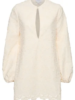 Vestito in popeline con ricami