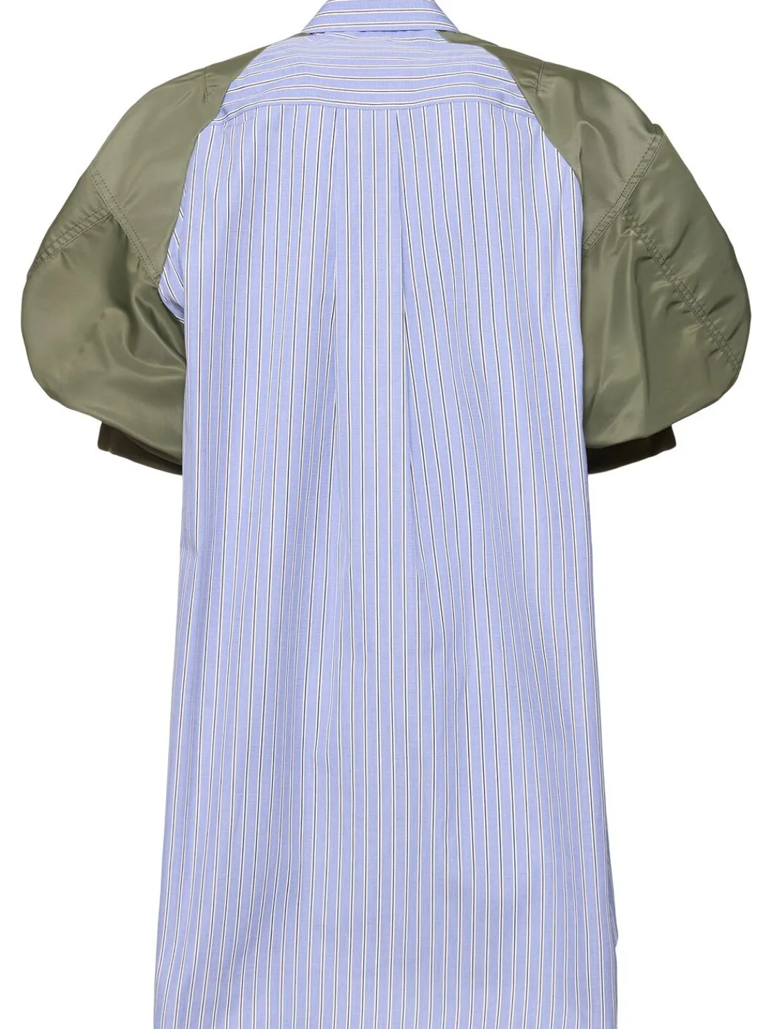 Vestito in popeline di cotone e twill di nylon