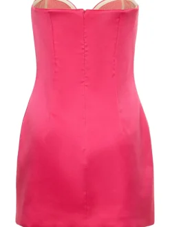 Vestito in raso di seta con bustier