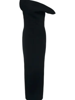 Vestito lungo Cato in crepe double face