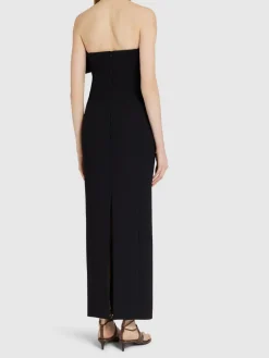 Vestito lungo Cato in crepe double face