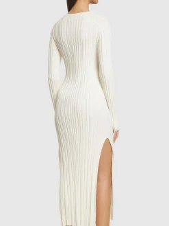 Vestito lungo Eldara in misto seta