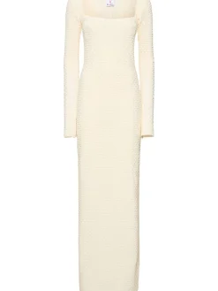 Vestito lungo in maglia di misto cotone