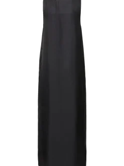 Vestito lungo in seta Nada con scollo