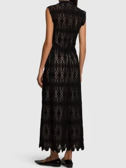 Vestito lungo macramé