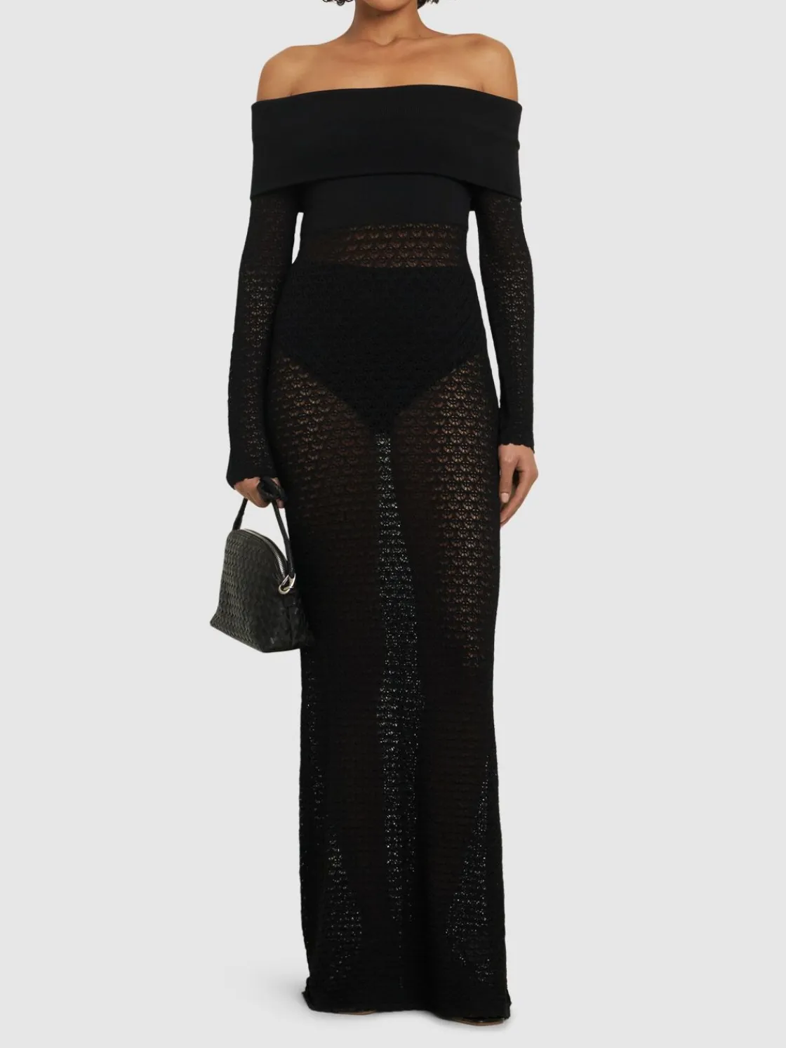 Vestito lungo Romy in maglia di viscosa