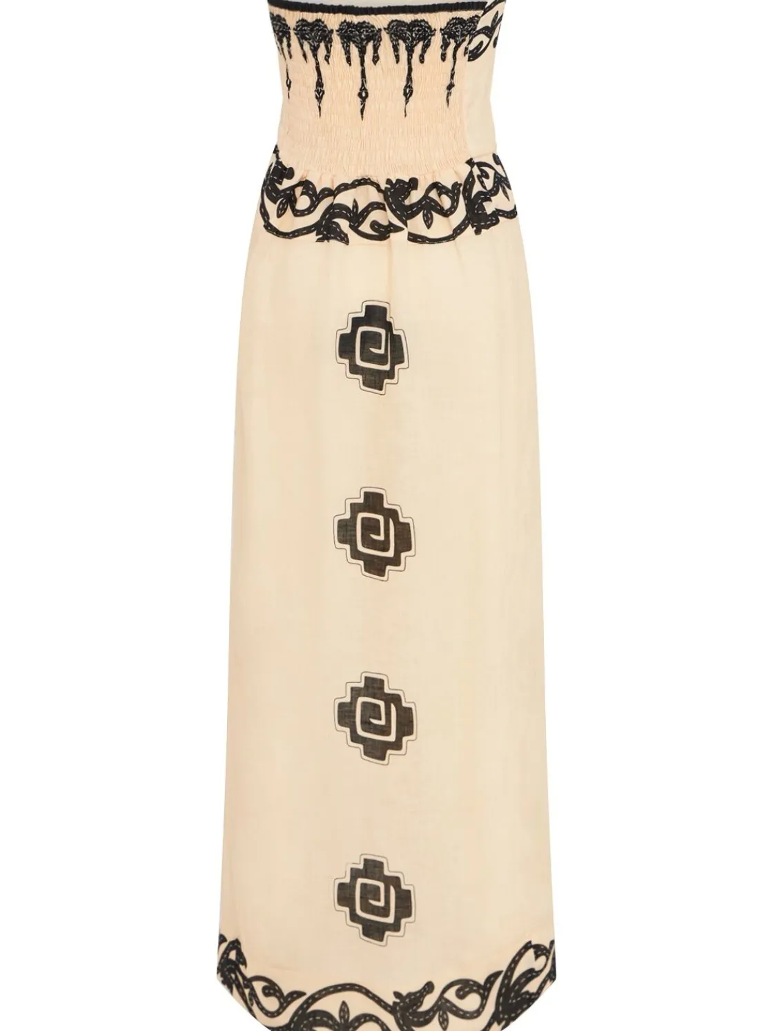 Vestito lungo senza spallini Linen Ancient