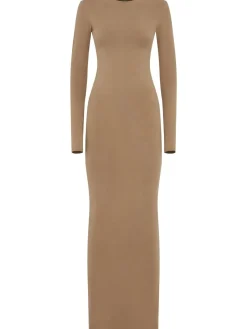 Vestito maxi a maniche lunghe