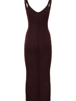 Vestito midi Alleno in maglia di misto mohair