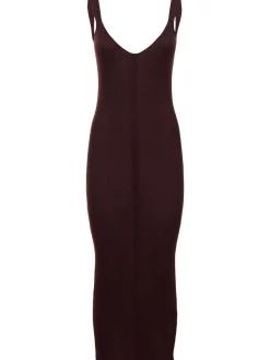 Vestito midi Alleno in maglia di misto mohair