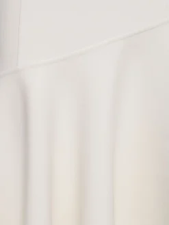 Vestito midi asimmetrico drappeggiato