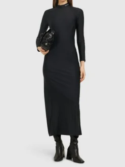 Vestito midi in jersey Rashguard